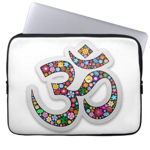 Funda Para Portátil Arte del símbolo floral Namaste