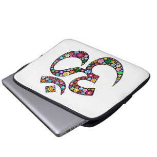 Funda Para Portátil Arte del símbolo floral Namaste
