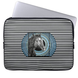 Funda Para Portátil Arte dibujado a mano de caballo