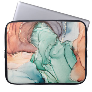 Funda Para Portátil Arte fluido abstracto de lujo natural en alco