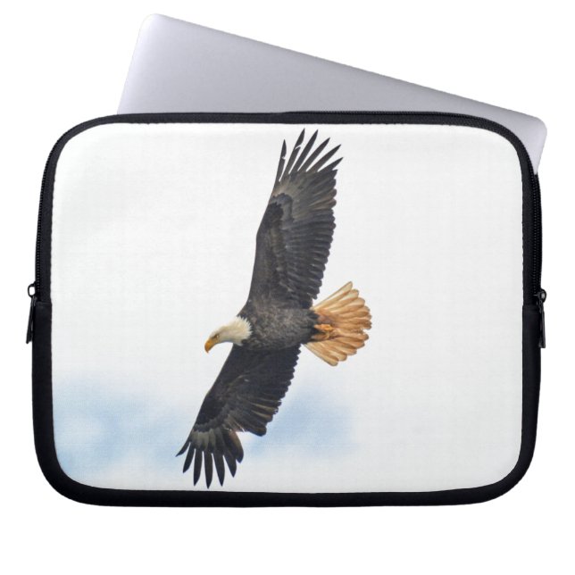 Funda Para Portátil Arte fotográfico del águila calva salvaje (Frente)