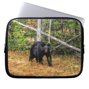 Funda Para Portátil Arte fotográfico sobre el bosque salvaje del oso n