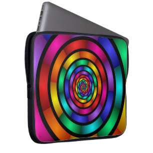 Funda Para Portátil Arte fractal moderno y psicodélico