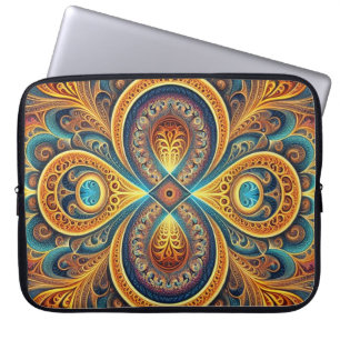 Funda Para Portátil Arte fractal vibrante