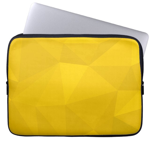 Funda Para Portátil Arte geométrico amarillo, moderno, fresco, moderno (Frente)