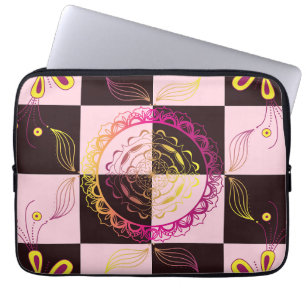 Funda Para Portátil Arte gráfico, tablero de cheques místico