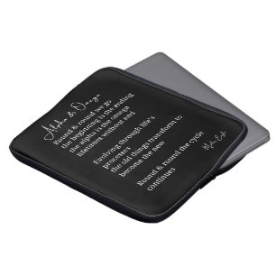 Funda Para Portátil Arte instantáneo de poesía alfa y omega