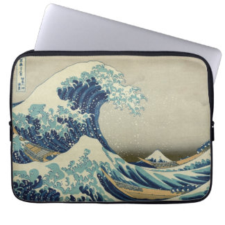 Funda Para Portátil Arte japonés vintage, la gran ola de Hokusai