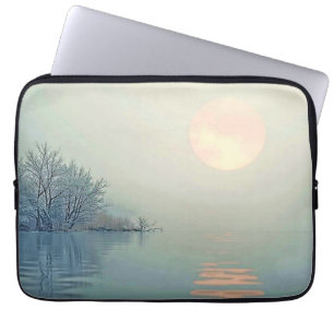 Funda Para Portátil Arte matutino pacífico de invierno