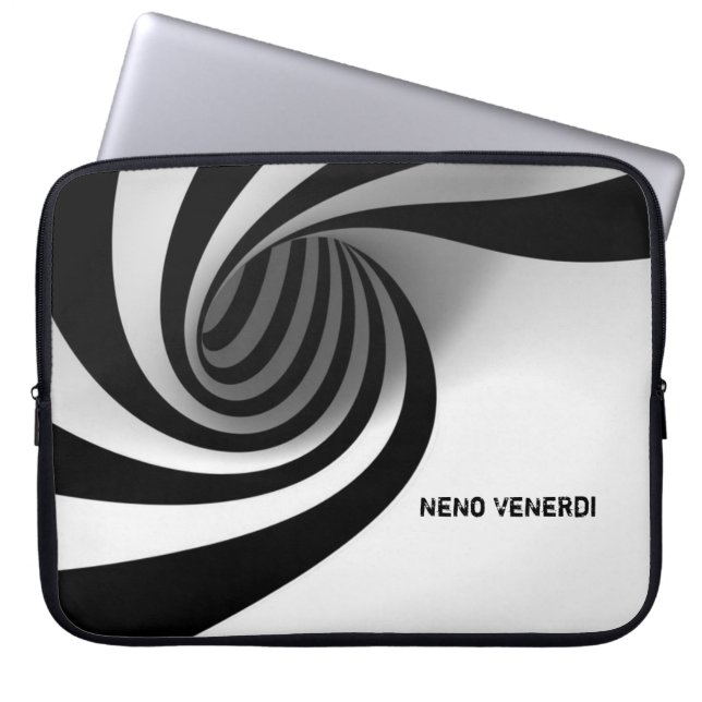 Funda Para Portátil Arte negro y blanco vol. 2 (Frente)