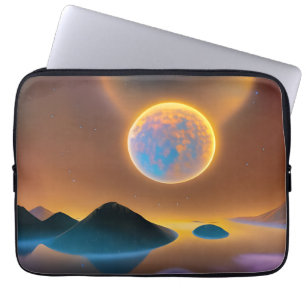 Funda Para Portátil Arte paisajístico lunar