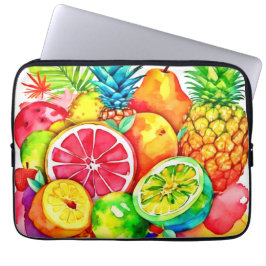 Funda Para Portátil Arte Personalizado de frutas tropicales