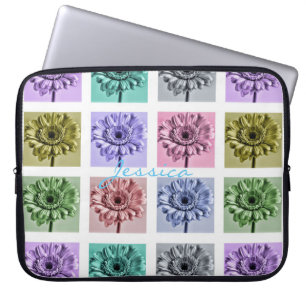 Funda Para Portátil Arte pop de flores personalizado