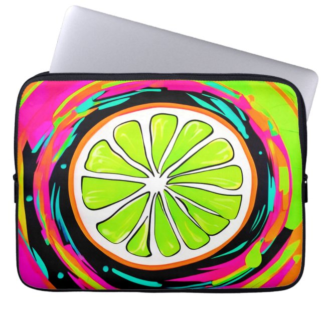 Funda Para Portátil Arte pop de Lime Slice (Frente)