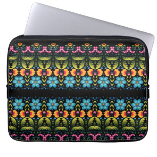 Funda Para Portátil Arte popular floral moderno