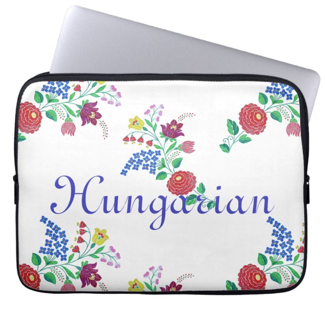 Funda Para Portátil Arte popular húngaro Kalocsa Embroidery (Frente)