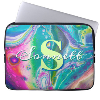 Funda Para Portátil Arte psicodélico de flujo acrílico
