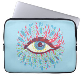 Funda Para Portátil Arte psicodélico en los ojos trippy