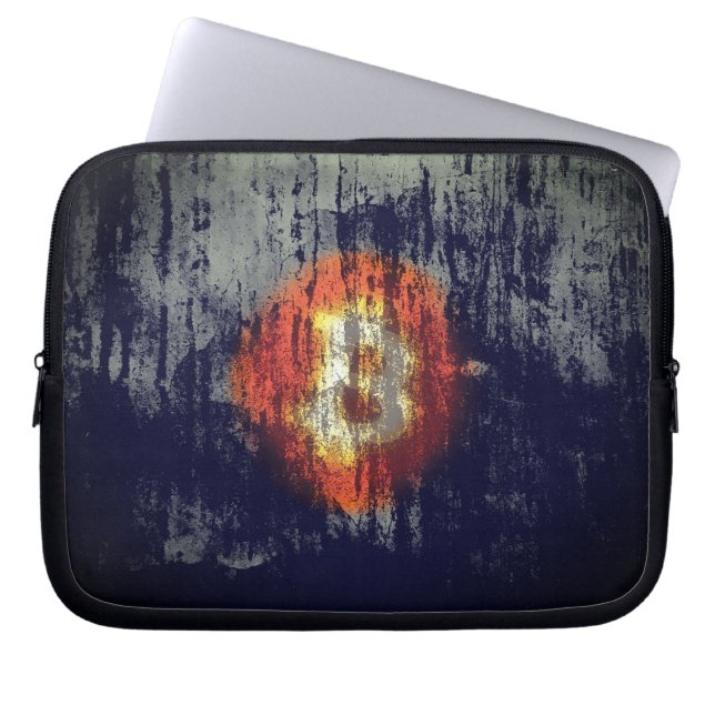 Funda Para Portátil Arte Resiliente de Bitcoin (Frente)