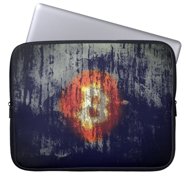 Funda Para Portátil Arte Resiliente de Bitcoin (Frente)