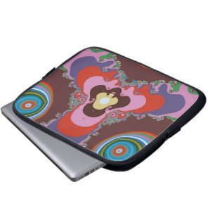 Funda Para Portátil Arte Retro con Patrón Psicodélico de los 70
