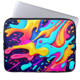 Funda Para Portátil Arte vibrante de caos de color