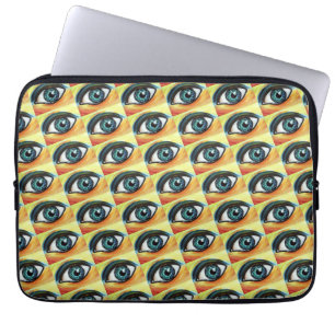 Funda Para Portátil Arte visual de ojos azul
