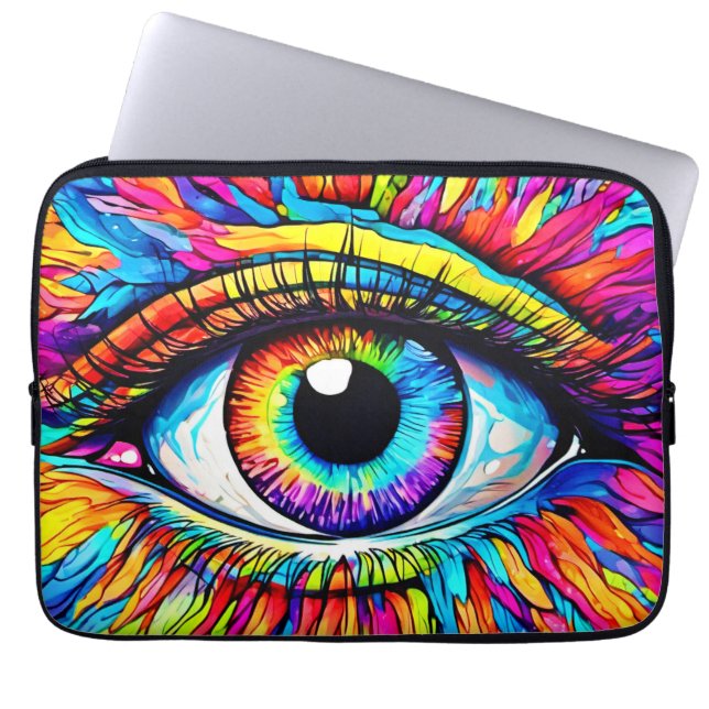 Funda Para Portátil Arte visual vibrante (Frente)
