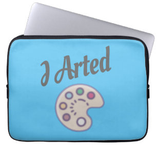 Funda Para Portátil Arted, artista profesor de arte pintor gracioso