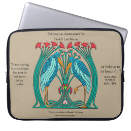 Funda Para Portátil Artes y grullas (personalizadas)