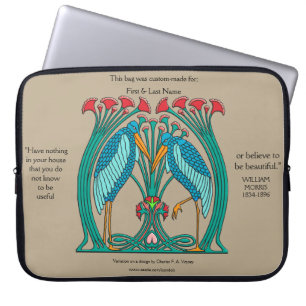 Funda Para Portátil Artes y grullas (personalizadas)