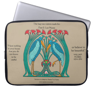 Funda Para Portátil Artes y grullas (personalizadas)