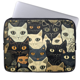Funda Para Portátil Artesanía del patrón de gato