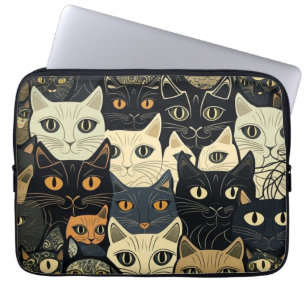Funda Para Portátil Artesanía del patrón de gato