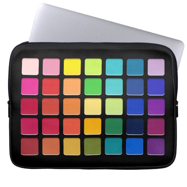 Funda Para Portátil Artista de maquillaje Oyeshadow Pallete Rejilla Ar (Frente)