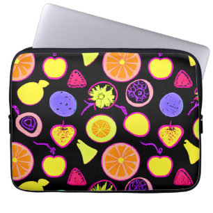 Funda Para Portátil Artista vibrante de frutas de neón