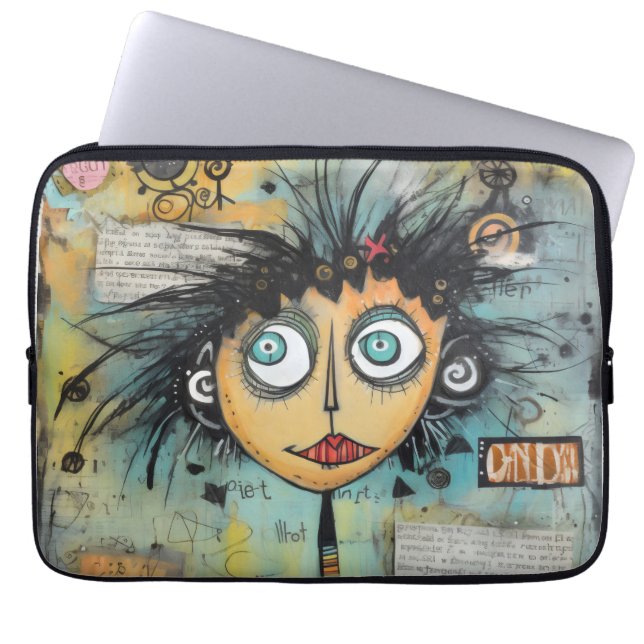 Funda Para Portátil ArtLady 21 Encantador y afligido (Frente)