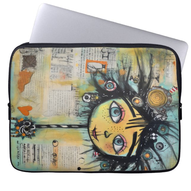 Funda Para Portátil ArtLady 28 Encantador y afligido (Frente)