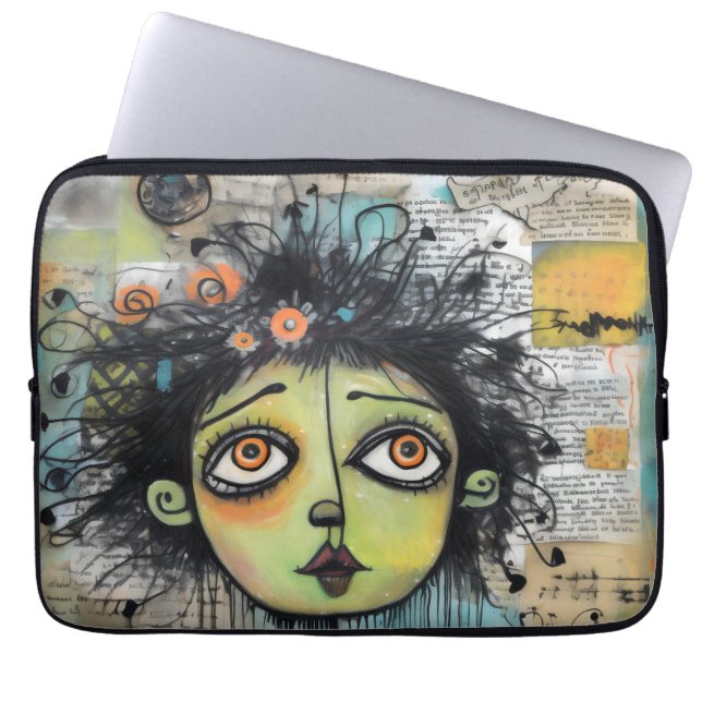 Funda Para Portátil ArtLady 29 Encantador y afligido (Frente)