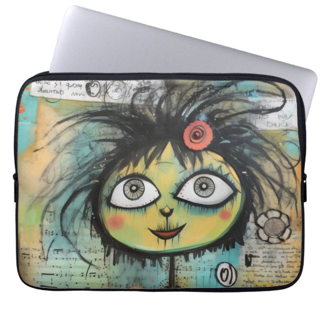Funda Para Portátil ArtLady 4 Encantador y afligido (Frente)