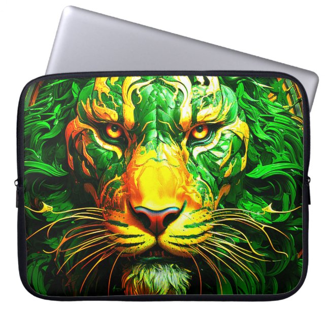 Funda Para Portátil Artsy Lion (Frente)
