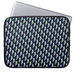 Funda Para Portátil arvejas blancas en manga negra