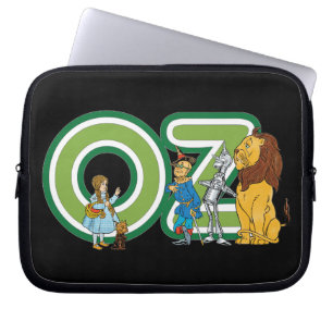 Funda Para Portátil Asistente de vintage de caracteres Oz y letras de