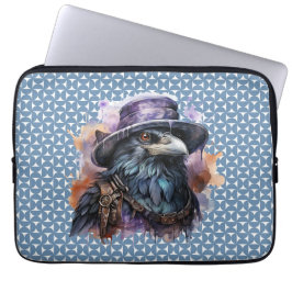 Funda Para Portátil Asistente para acuarela Raven Bird