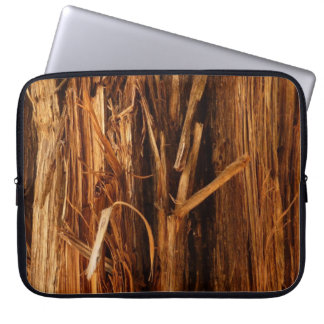 Funda Para Portátil Aspecto de la corteza de madera con textura de ced