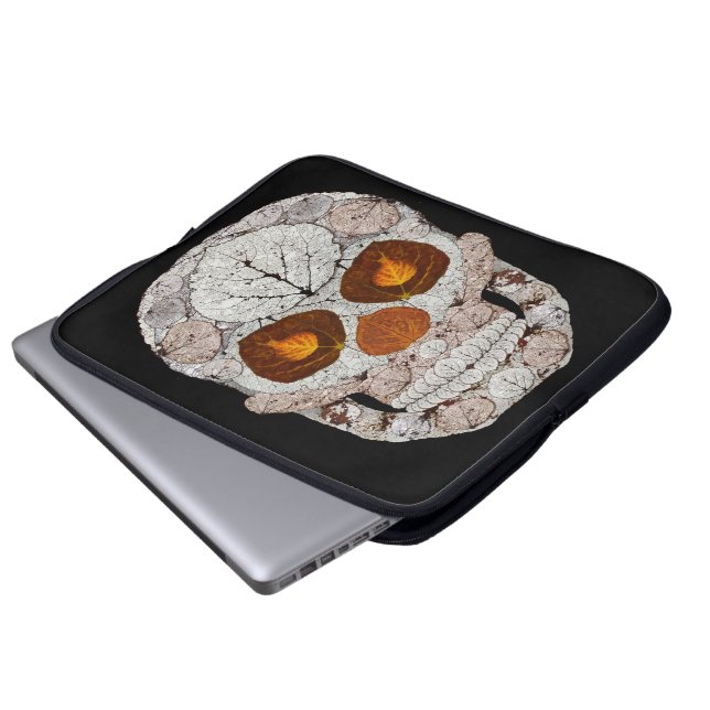 Funda Para Portátil Aspen Leaf Skull 11 (Inferior anverso)