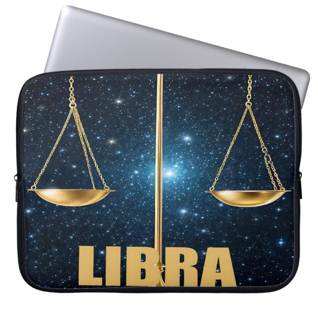 Funda Para Portátil Astrología de Libra (Frente)
