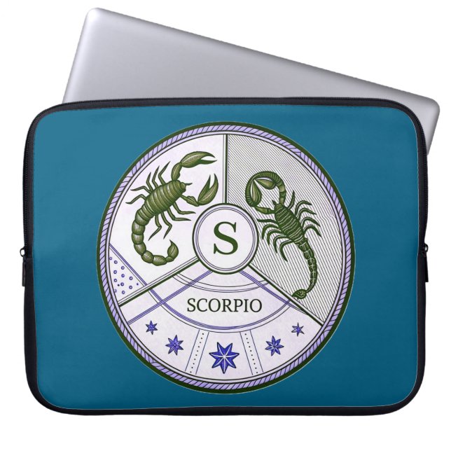 Funda Para Portátil Astrología Escorpio (Frente)