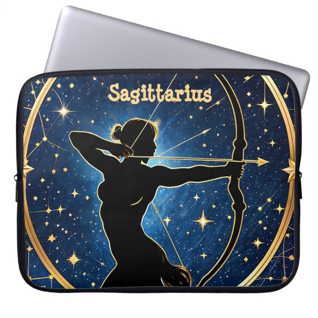 Funda Para Portátil Astrología Sagittarius (Frente)
