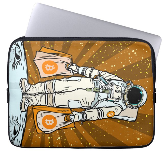 Funda Para Portátil Astronauta BITCOIN-HODL-Crypto (Frente)